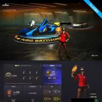 PUBG 9神器满级5异色金龙满级悟空带异色黑鬼滑雪镜渔夫帽马丁杜卡迪